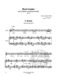 Drei Lieder op. 24 von Simon Al-Odeh 