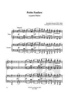 Petite Fanfare von Gioachino Rossini für Klavier zu vier Händen im Alle Noten Shop kaufen