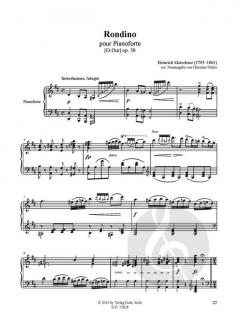 Drei Rondos von Heinrich Marschner für Pianoforte im Alle Noten Shop kaufen