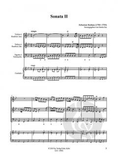 Sonata II B-Dur von Sebastian Bodinus 
