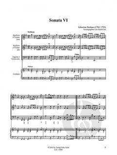 Sonata VI G-Dur von Sebastian Bodinus 