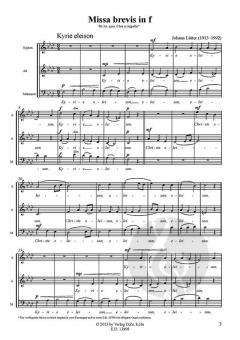 Missa brevis in f (Johann Lütter) 