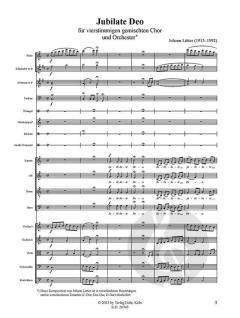 Jubilate Deo von Johann Lütter für vierstimmigen gemischten Chor und Orchester C-Dur im Alle Noten Shop kaufen (Partitur)