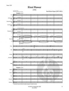 First Flower von Karl-Heinz Köper für großes Orchester (1968) im Alle Noten Shop kaufen (Partitur)