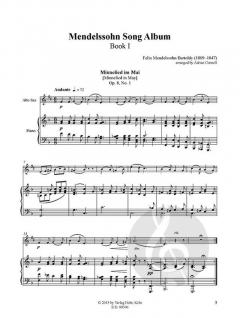 Mendelssohn Song Album 1 von Felix Mendelssohn Bartholdy 