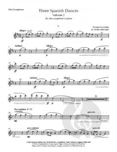 3 Spanish Dances Vol. 2 von Enrique Granados 