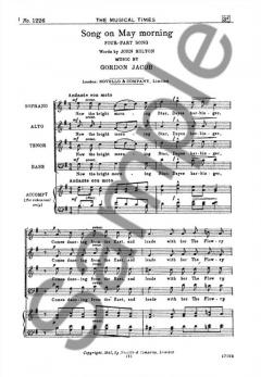 Song On May Morning von Gordon Jacob 