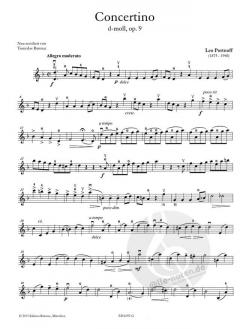 Concertino d-moll op. 9 von Leo Portnoff für Violine und Klavier im Alle Noten Shop kaufen