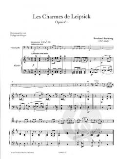 Les Charmes de Leipsick Op. 61 von Bernhard Romberg 