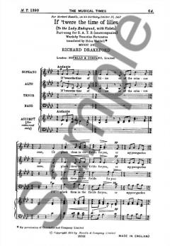If 'Twere The Time Of Lilies von Richard Drakeford 