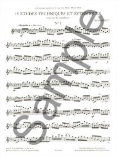 15 Études Techniques et Rythmiques von Michel Meriot 