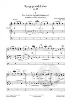 Synagogalmusik Band 4: Synagogen-Melodien op. 47 von Louis Lewandowski 