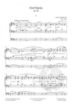 Synagogalmusik Band 5: 5 Stücke op. 46 von Louis Lewandowski 