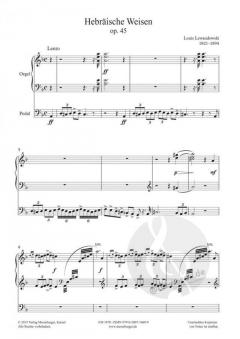 Synagogalmusik Band 6: Hebräische Weisen op. 45 von Louis Lewandowski 