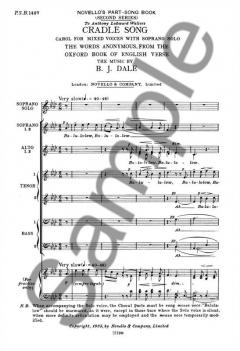 Cradle Song von Benjamin Dale 