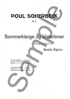 Commerlange Og Vintertoner Op. 6 No. 1-6 von Poul Schierbeck 
