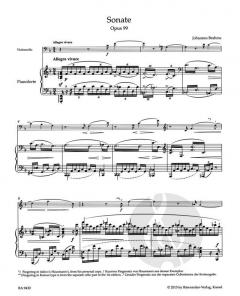 Sonate in F op. 99 von Johannes Brahms für Violoncello und Klavier im Alle Noten Shop kaufen