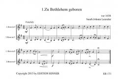 Lieder zur Advent und Weihnachtszeit - Folge 1 für Horn Duett