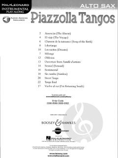 Piazzolla Tangos - Instrumental Play-Along Alto Sax 