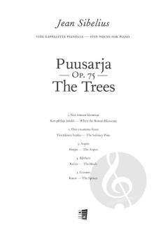 Puusarja op. 75 von Jean Sibelius 