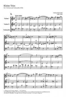 Bornefeld: Kleine Trios BoWV 250.1 