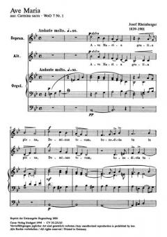 Ave Maria in B (Joseph Gabriel Rheinberger) 