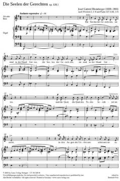 Die Seelen der Gerechten; Herr, du mein Gott von Joseph Gabriel Rheinberger 