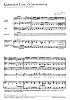Lamentatio I zum Gründonnerstag von Jan Dismas Zelenka 