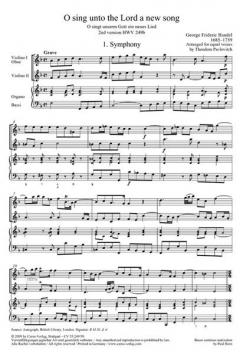 O sing unto the Lord a new song (Georg Friedrich Händel) 