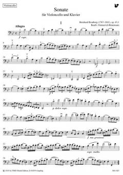 Sonate op. 43,1 von Bernhard Romberg 
