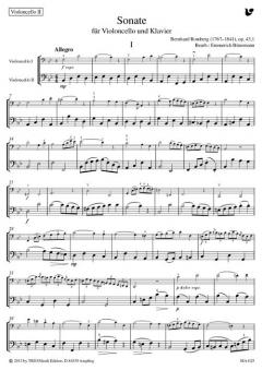 Sonate op. 43,1 von Bernhard Romberg 