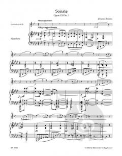 Sonaten in f-Moll und Es-Dur op. 120 für Klarinette und Klavier im Alle Noten Shop kaufen