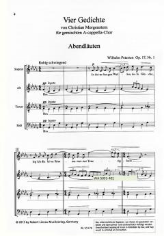 4 Gedichte von Christian Morgenstern op. 17 (Wilhelm Petersen) 