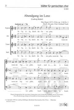 Abendgang im Lenz op. 111b/2 (Max Reger) 