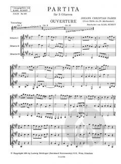 Partita A-Dur von Johann Christoph Faber 