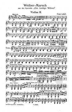 Weiber-Marsch von Franz Lehár 