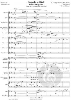 Abends, will ich schlafen gehn (Engelbert Humperdinck) 