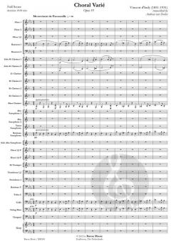 Choral Varié von Vincent d' Indy 
