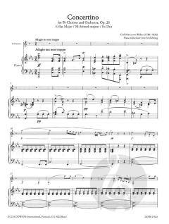 Concertino For Bb Clarinet And Orchestra, Op. 26 von Carl Maria von Weber 