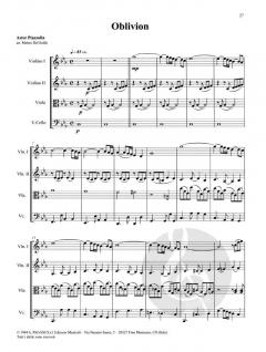 Astor Piazzolla for String Quartet 