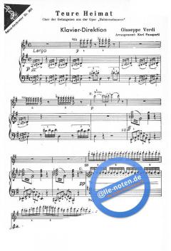 Chor der Gefangenen (Teure Heimat) von Giuseppe Verdi 