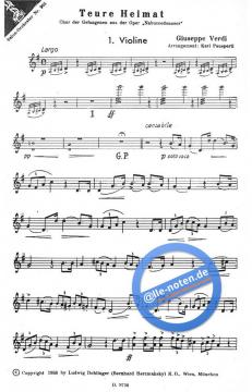 Chor der Gefangenen (Teure Heimat) von Giuseppe Verdi 