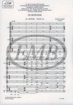 De Profundis Psalm 130 