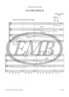 Aus der Ferne III von György Kurtag für Streichquartett im Alle Noten Shop kaufen