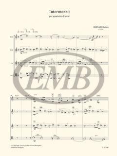 Intermezzo per quartetto d'archi von Balazs Horvath 
