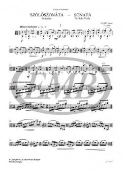 Sonata For Solo Viola (2004) von Janos Vajda im Alle Noten Shop kaufen