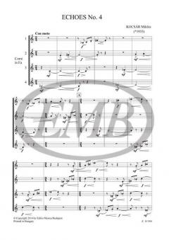 Echoes No. 4 von Miklós Kocsár 