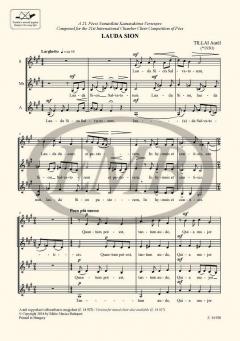 Lauda Sion (Aurél Tillai) 