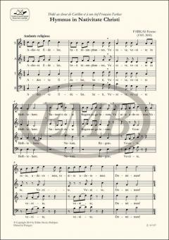Hymnus in honorem Nativitate Christi (Ferenc Farkas) 