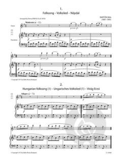 13 Easy Pieces for Flute and Piano von Béla Bartók 